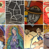 Collage of murals from the Southwest side of Chicago
